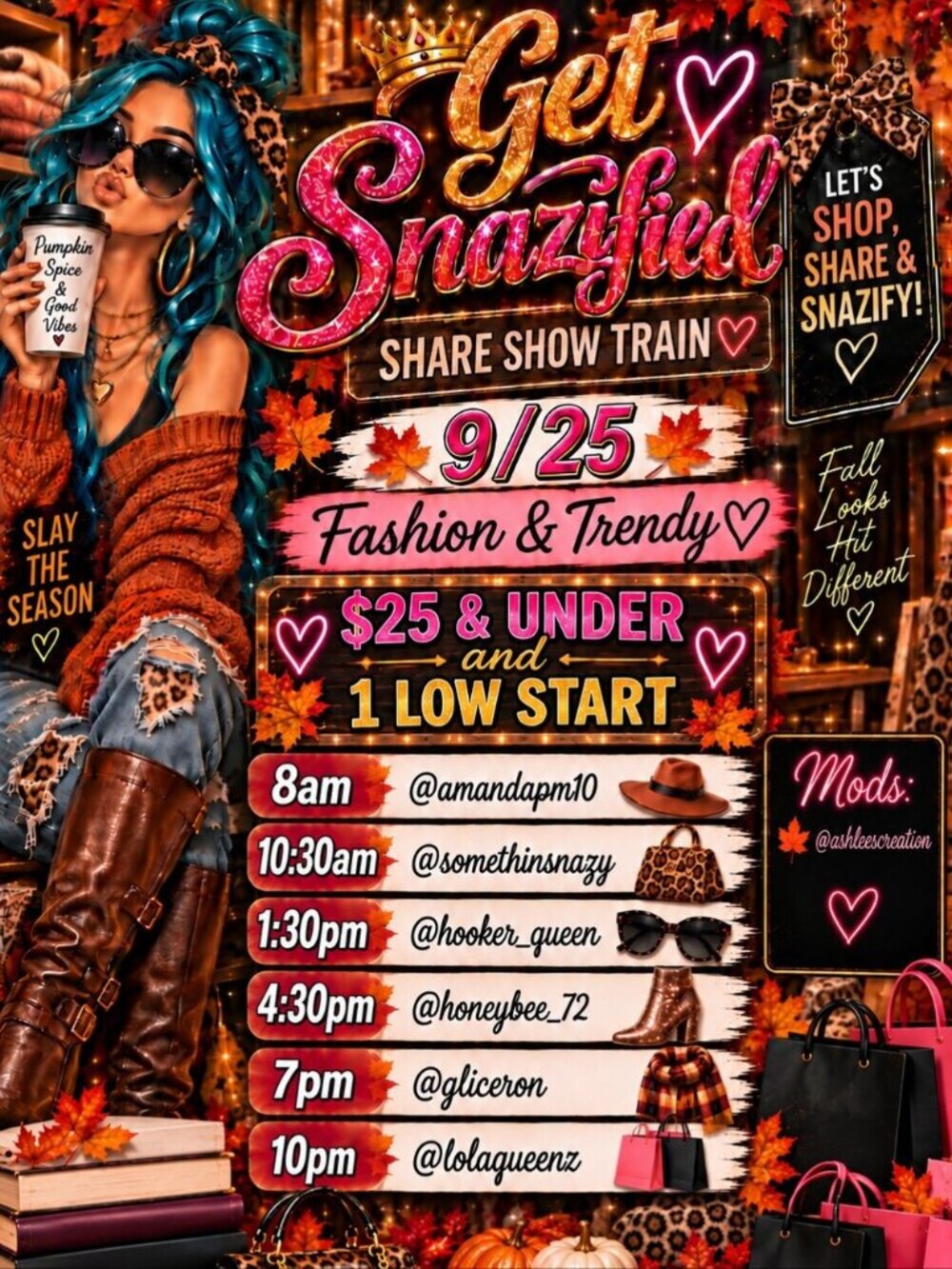 GET SNAZIFIED FLYER 09/25 - Fashion & Trendy $25 & Under + Low Starts